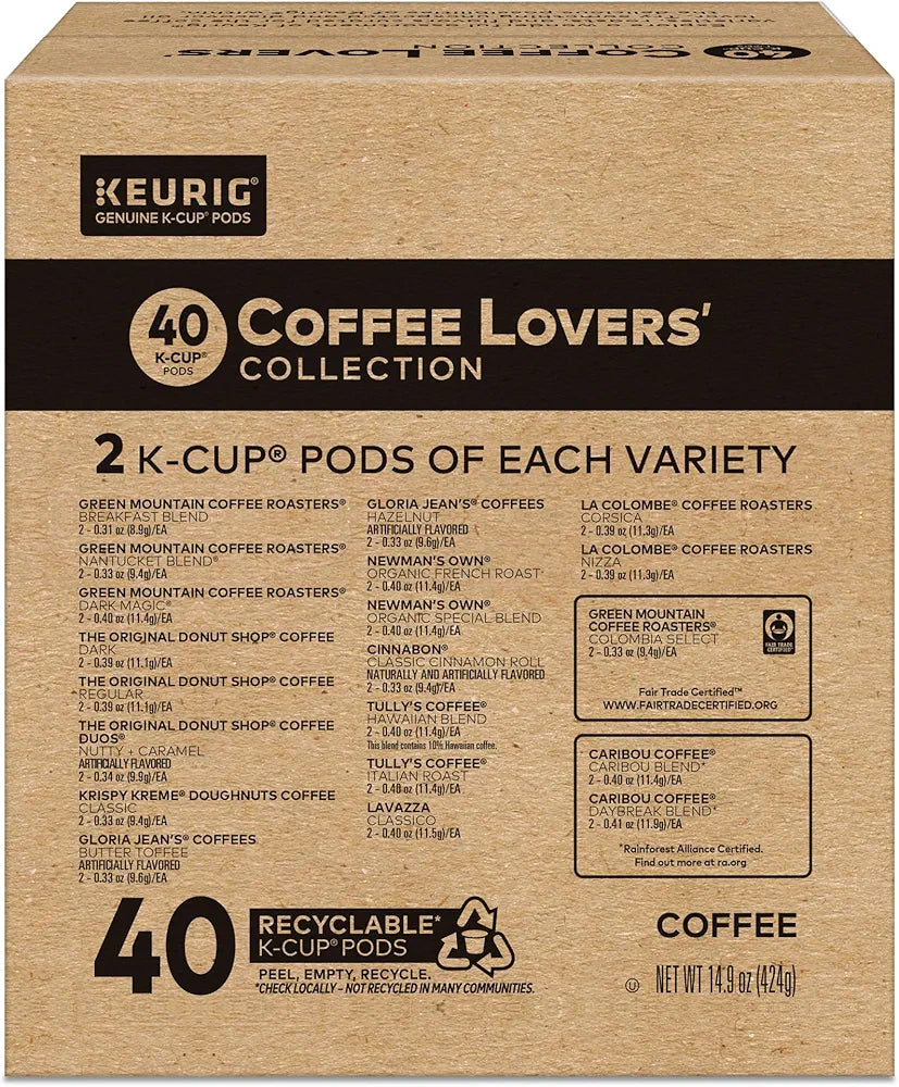 Keurig® Coffee Lover's Collection Variety Pack, Keurig Single Serve K-Cup Pods, 40ct