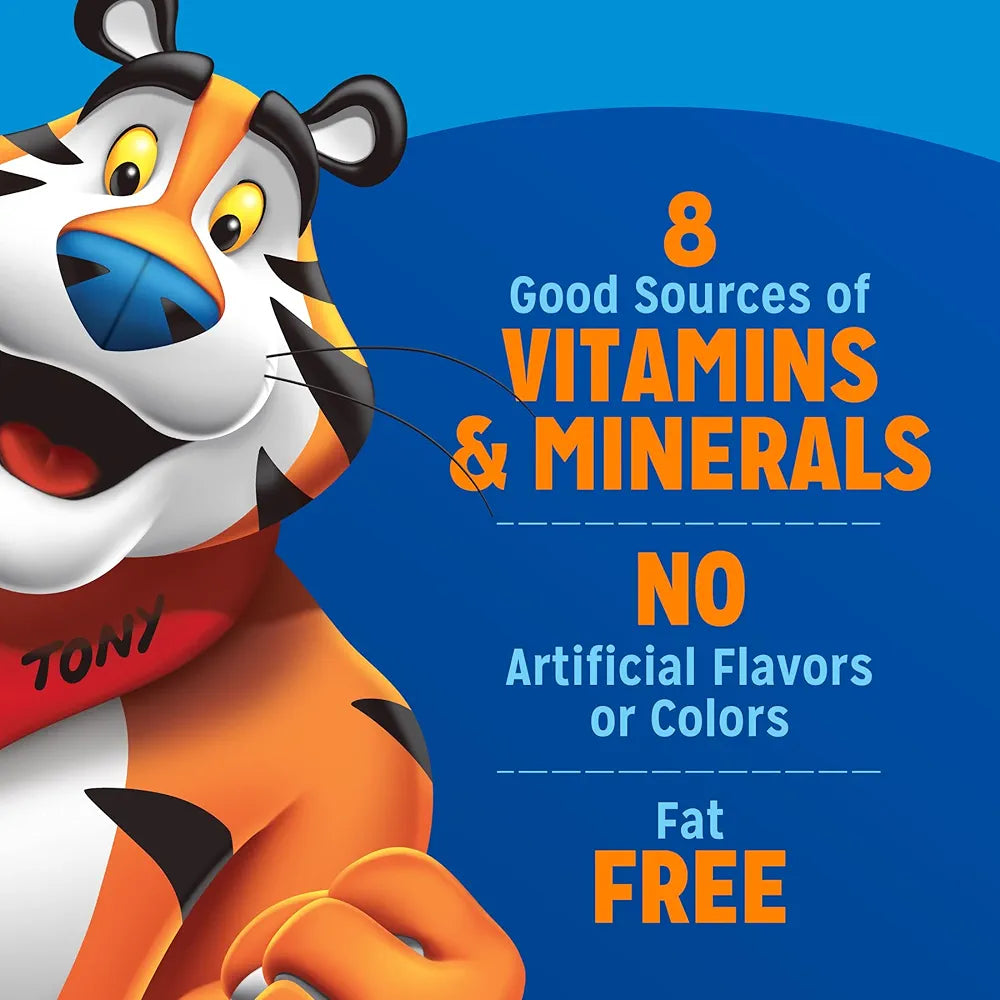 Kellogg's Frosted Flakes Breakfast Cereal Cups, 8 Vitamins and Minerals, Kids Snacks, Original, 25.2oz Case (12 Cups)