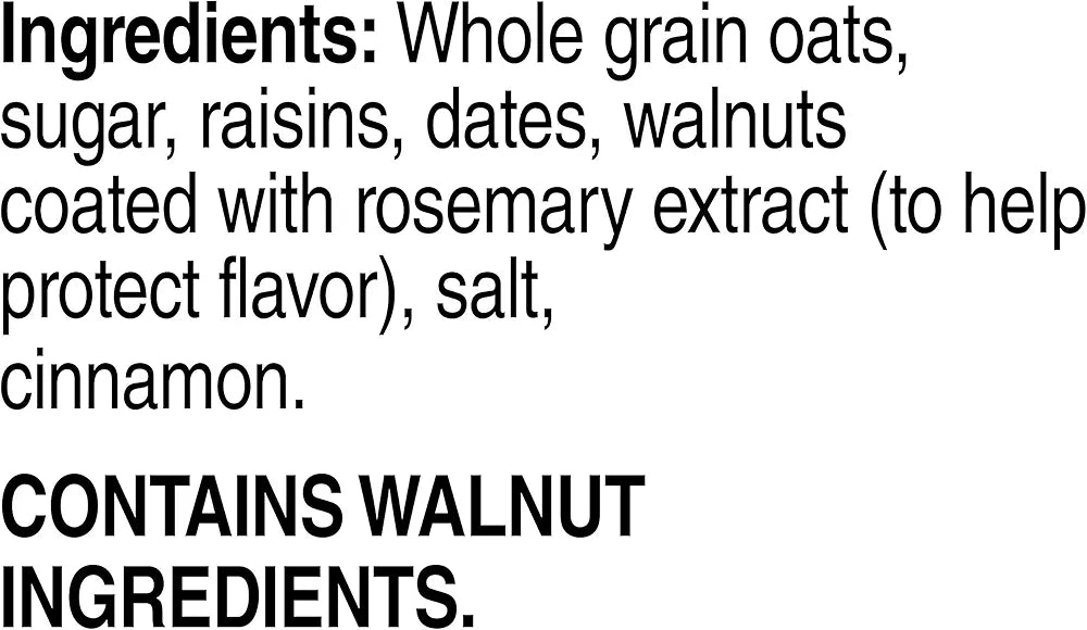 Quaker Instant Oatmeal, Raisin, Date and Walnut, Individual Packets, 1.30 Ounce (Pack of 48)