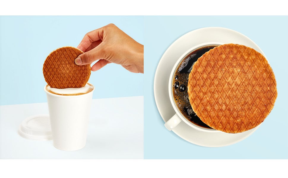 Rip Van Wafels Snickerdoodle Stroopwafels, Healthy Snacks, Non-GMO, Keto Friendly, Office Snacks, Low Sugar (3g), Low Calorie, 12 Pack